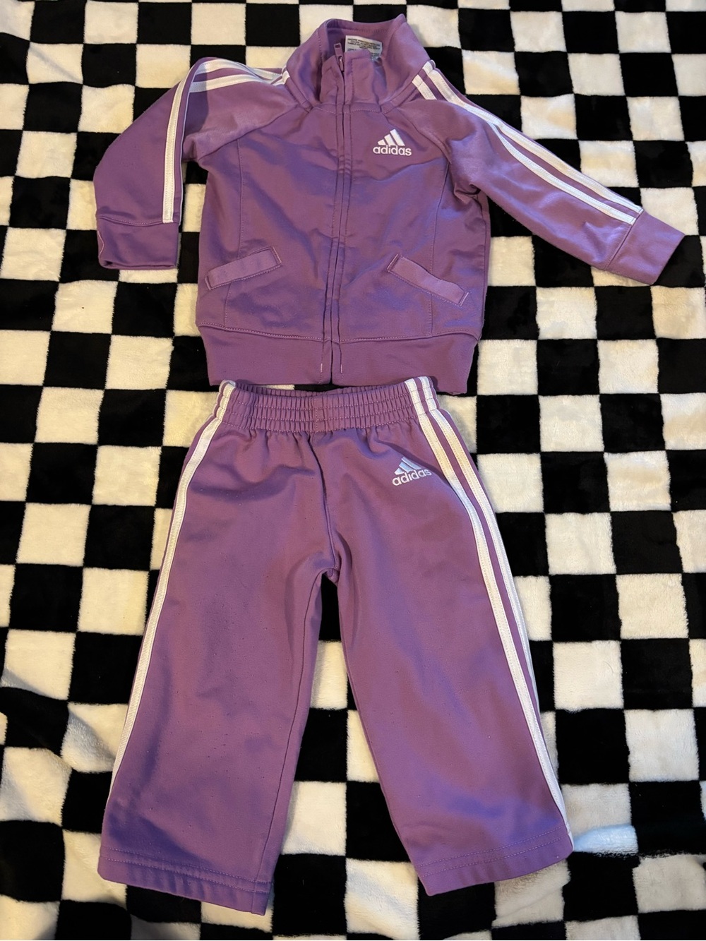 9 month purple adidas tracksuit